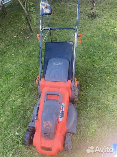 Газонокосилка электрическая black decker