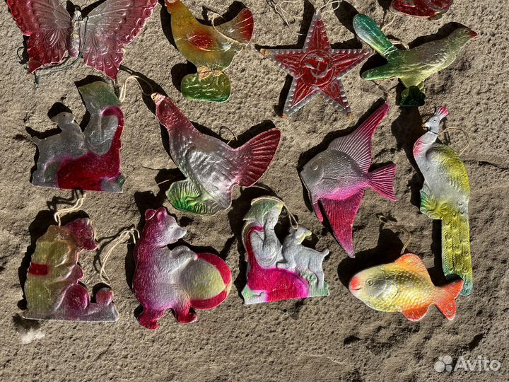 Бумажные елочные игрушки СССР