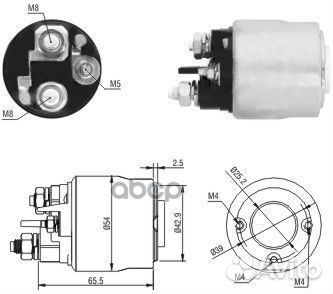 Втягивающее реле стартера 46017 meat & doria