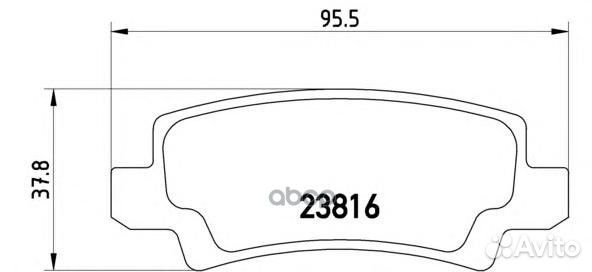 Колодки тормозные toyota corolla (E12) 0206 с