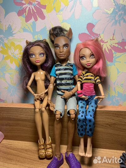 Куклы монстр хай семья вульфов