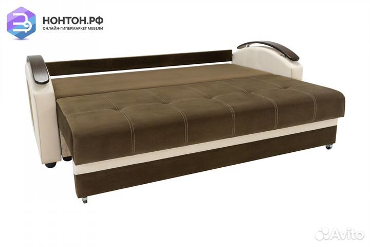 Диван еврокнижка София коричневый