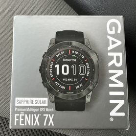 Garmin Fenix 7x Sapphire Solar Carbon DLC Новые