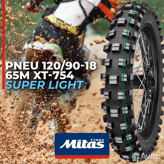 Мотошина 120 90 18 Mitas XT 754 Super Light