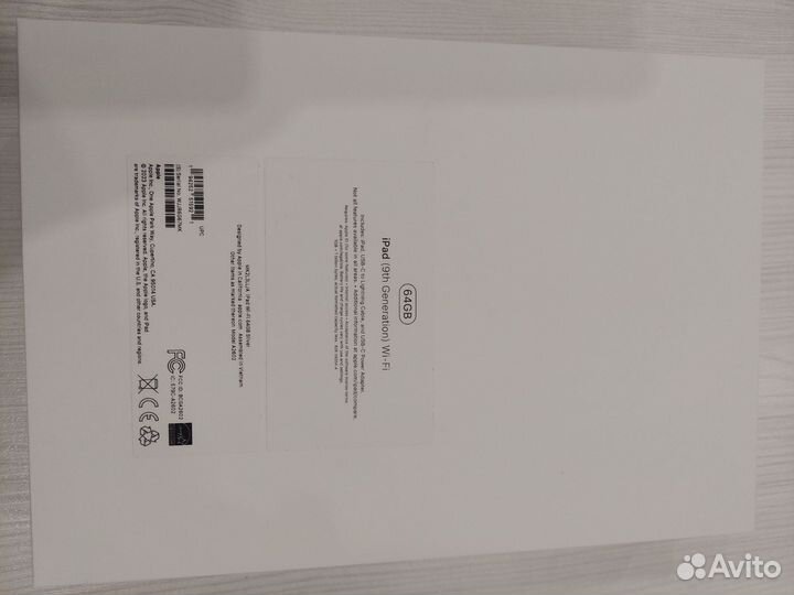 Планшет apple iPad 9 поколения