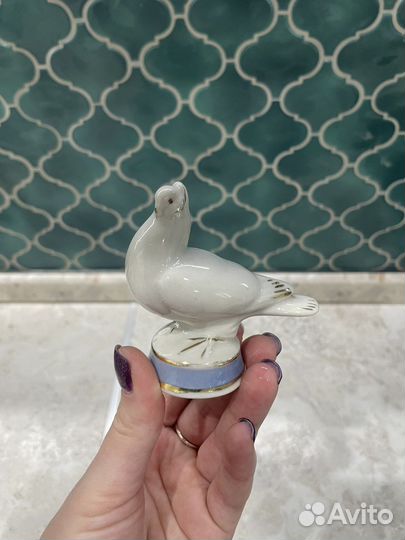 Статуэтка Голубь Гжель СССР