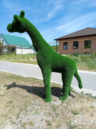 Жираф топиарная фигура