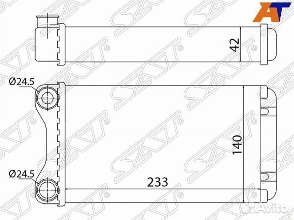 Радиатор отопителя салона audi A4 00-06/S4 02-04