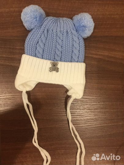Шапка зимняя для новорожденного
