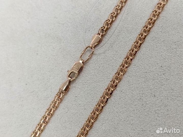 Золотая цепь Бисмарк 51см/Арт32