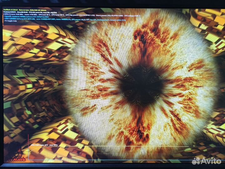 Видеокарта RTX 3070 ventus 3X 8GB OC LHR