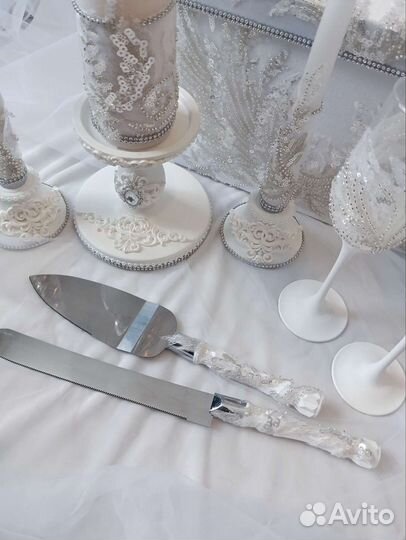 Нож и лопатка для торта