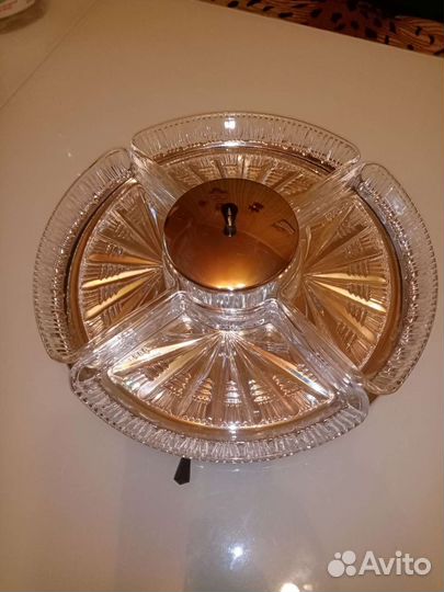 Хрустальная менажница