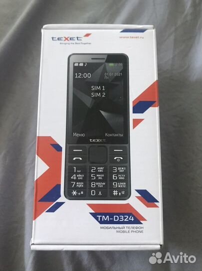 Кнопочный телефон texet