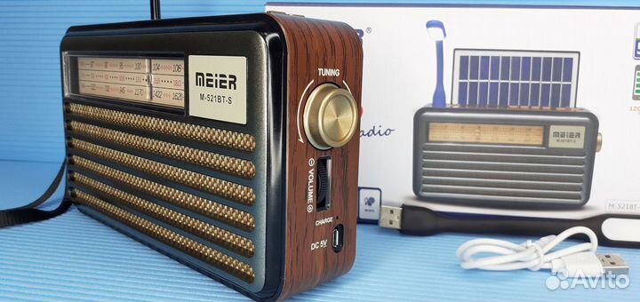 Радио Maier с Солнечной панелью Всеволновый