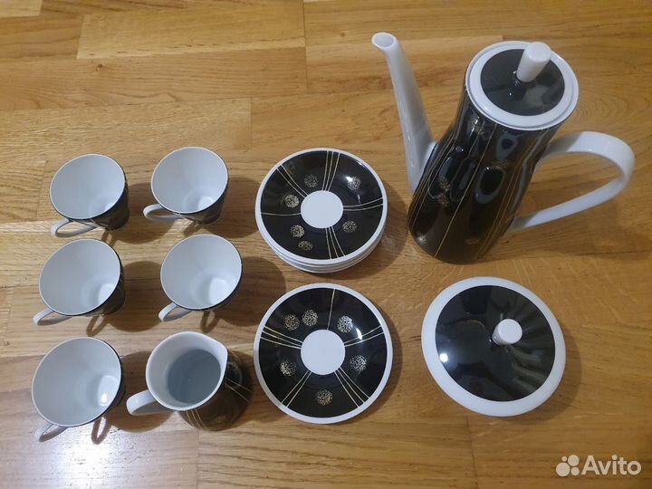 Кофейный сервиз Freiberger Porzella ГДР СССР