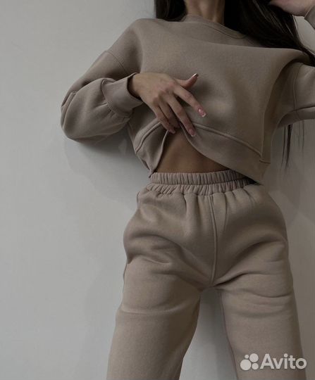 Костюм спортивный на флисе женский