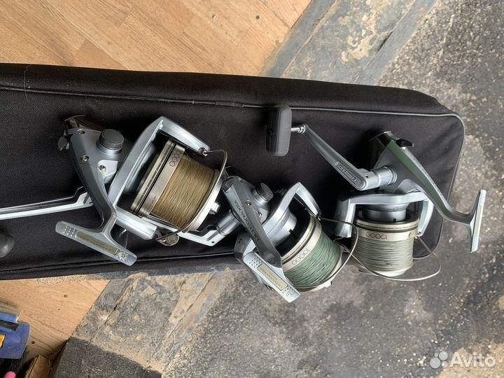 Катушки DAM, Daiwa, Shimano
