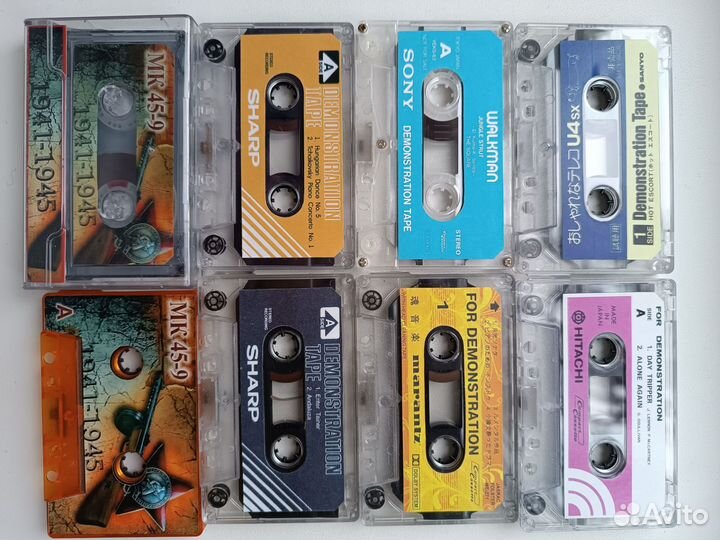 Аудиокассеты с записью. Демонстрационные кассеты