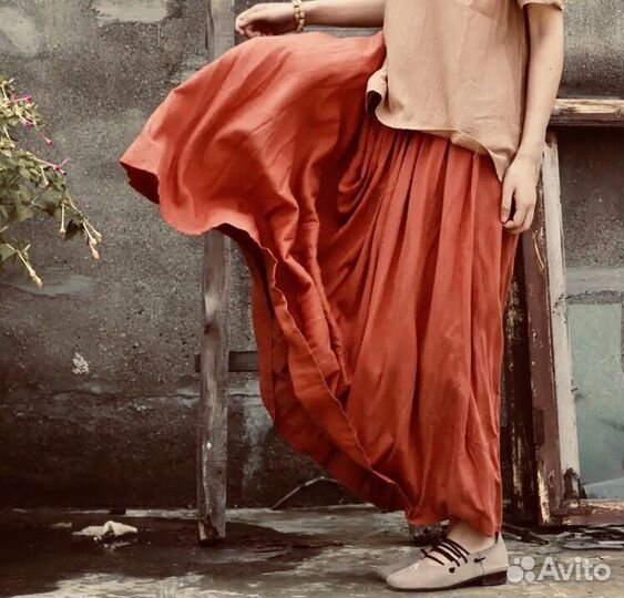 Новая классная юбка в стиле кэжул, замеры