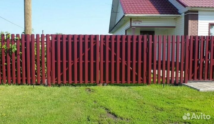 Забор металлический качественно под ключ