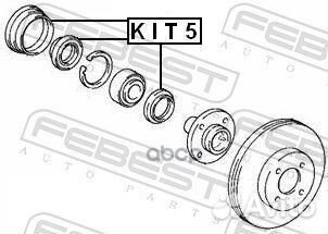 Комплект ступичных сальников KIT5 Febest