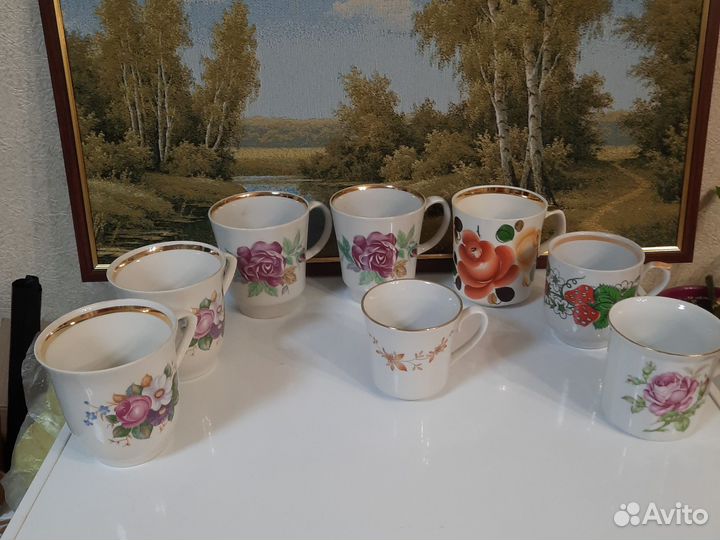 Бокалы фарфоровые СССР