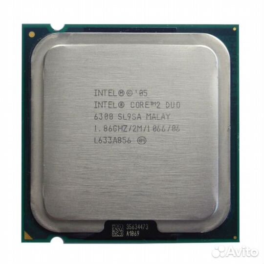 Процессор Intel Core 2 Duo 6300 SL9SA 1.86 GHz