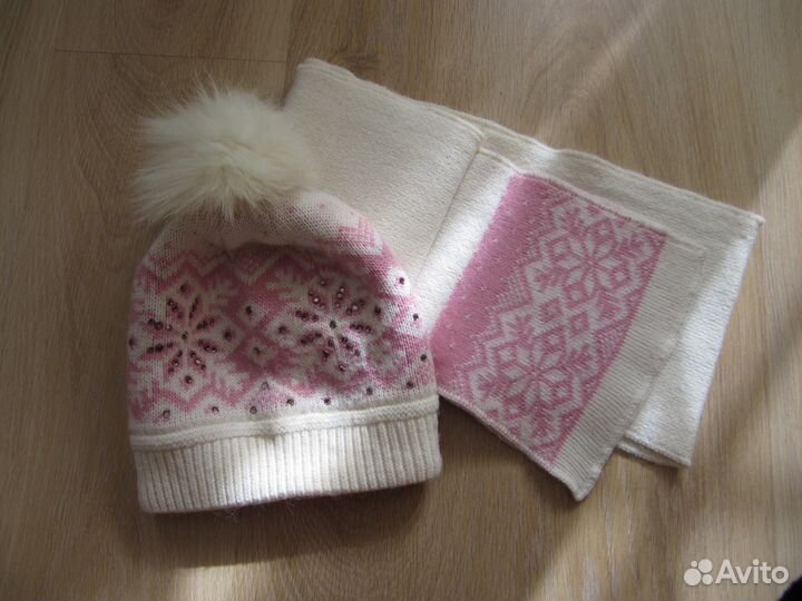 Комплект шапочка и шарф