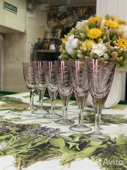 Komok рюмочки ликерные цветное стекло