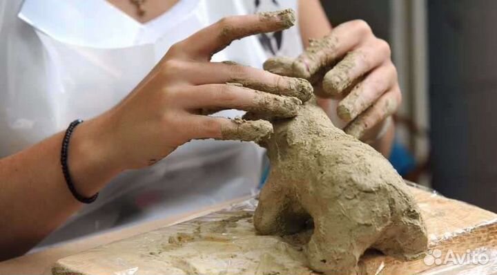 Глина для лепки натуральная