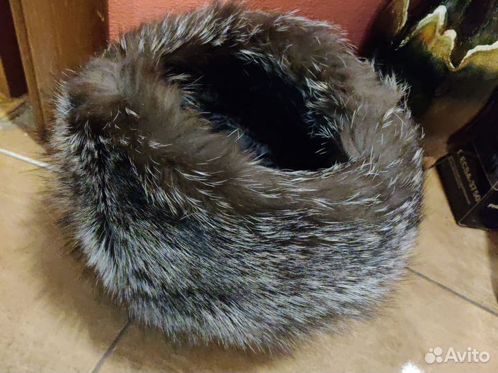 Шапка из чернобурки женская