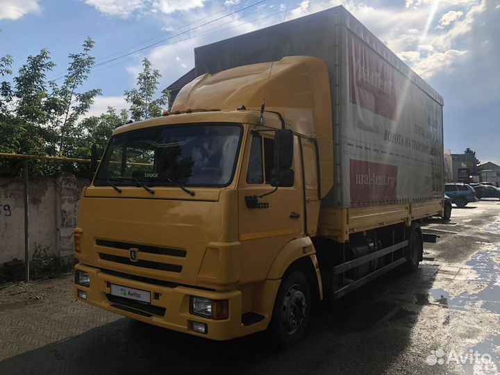 Тентованный грузовик КАМАЗ 4308, 2016