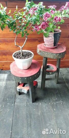 Дачная подставка под цветы. Ручная работа