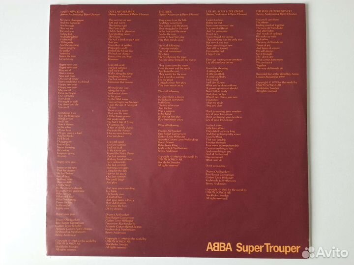 LP abba Super Trouper