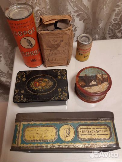 Банки. коробки. Шкатулки СССР