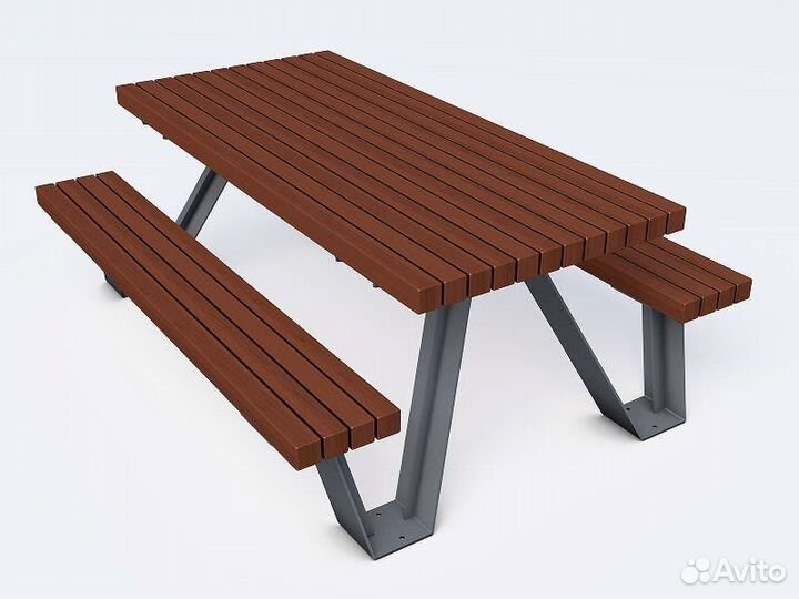 Стол со скамейками