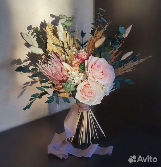 Бохо Букет цветов. Букет невесты