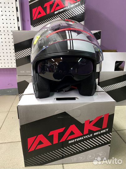 Мотоциклетный шлем Ataki ECE-R22.05