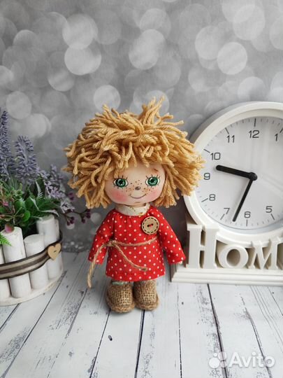 Домовёнок в лаптях. Интерьерная кукла, оберег