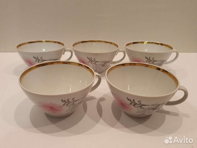 Чашки из чайного сервиза Дулево СССР