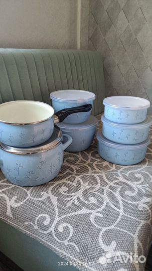 Набор эмалированной посуды Metrot новый