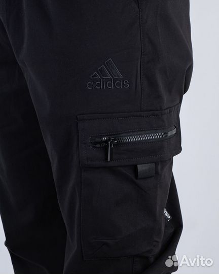 Джоггеры спортивные Adidas (1611) (M, Темно-серый