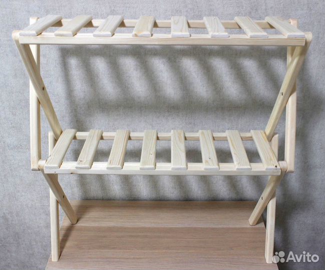 Складной стеллаж на подоконник для рассады, цветов