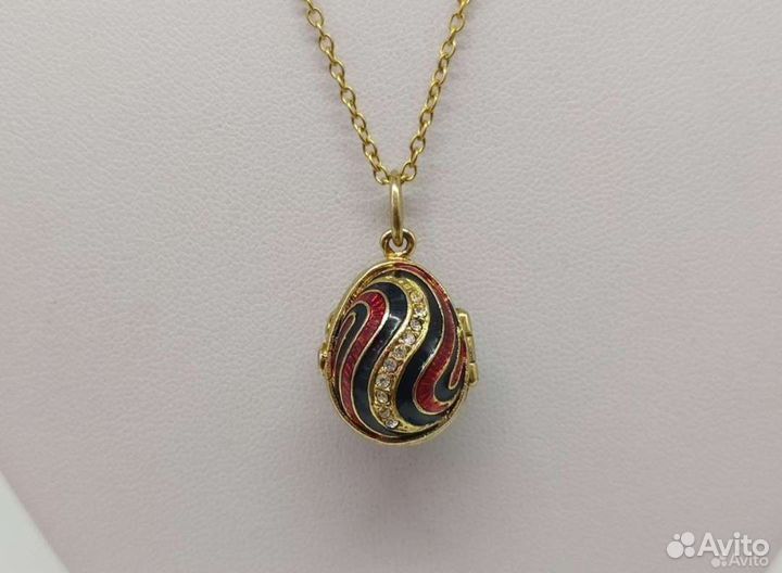 Кулон в стиле Фаберже с сюрпризом (Слоник)