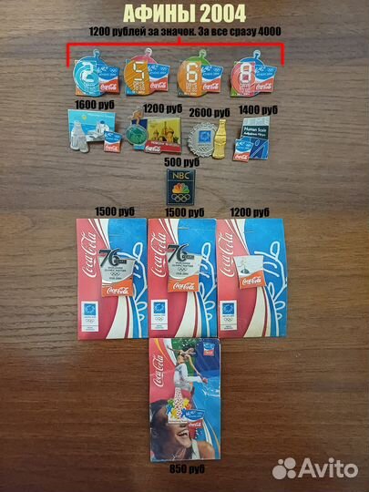 Значки Олимпиады 1980-2014