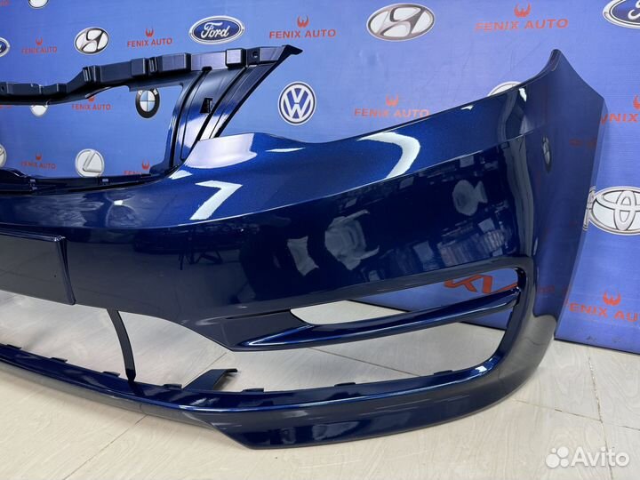 Бампер передний Kia Rio 3 с 15-17 г. цвет Синий