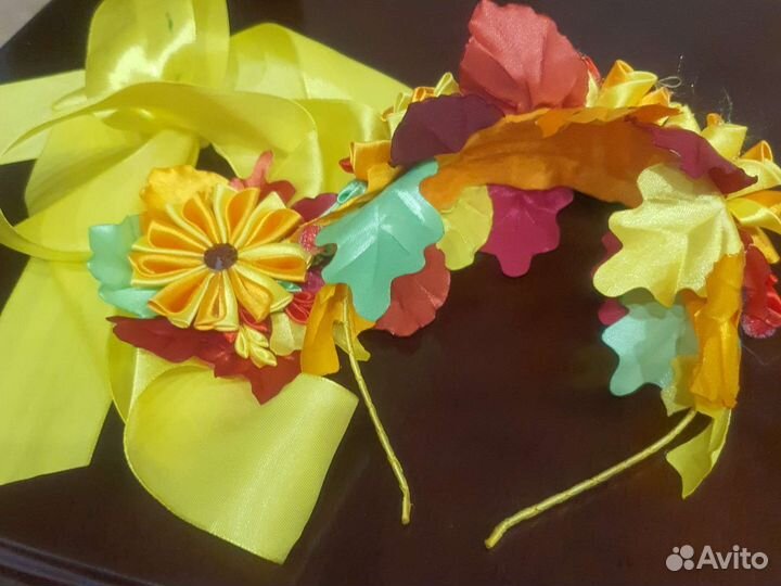 Ободок и лента поясная ручной работы