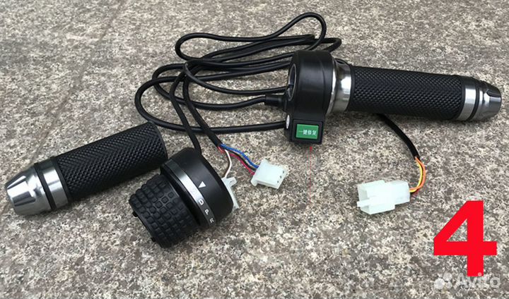 Ручка, педаль газа с кнопками для электросамоката