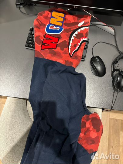 Зип худи bape shark